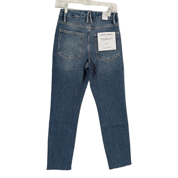 NWT Good American Good Classic High Rise Medium Wash Skinny Jeans Size 2/26 - Picture 4 of 11